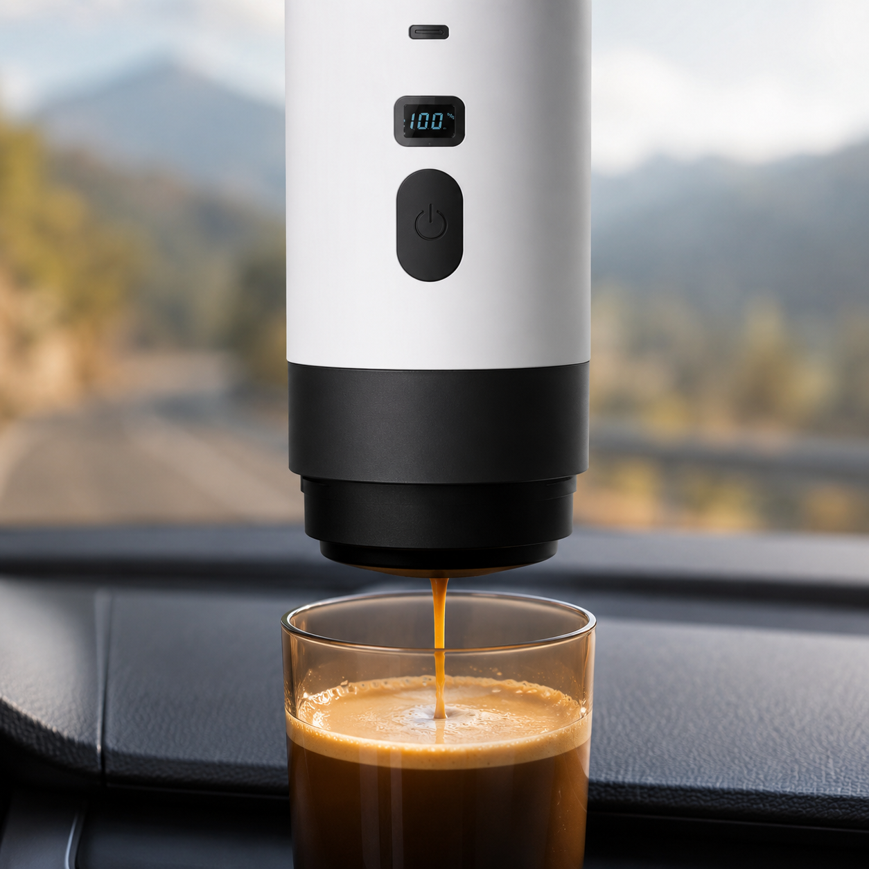 Cafetera de Cápsulas Portátil Eléctrica 3en1 — Café Recién Hecho en el Coche, la Oficina o de Viaje | Recargable