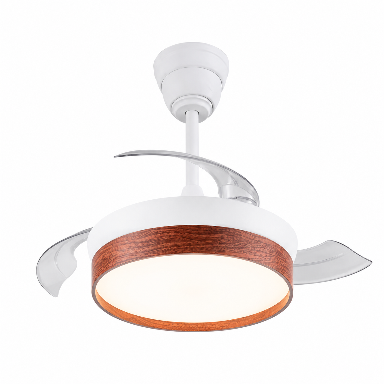 Ventilador de Techo con Luz LED 36W y Mando a Distancia — Motor DC Silencioso, 3 Tonos de Luz | Aspas Retráctiles