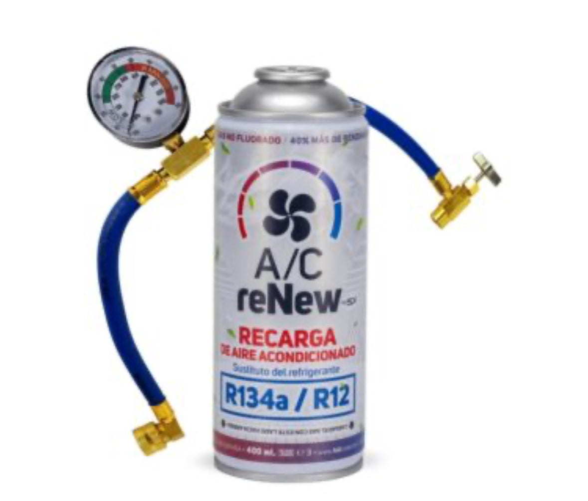 Recarga de Aire Acondicionado para Coche 3en1 — Gas + Aceite + Sellante | Repara tu A/C en casa sin taller (R134a / R12)